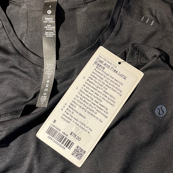 Lululemon Fast and Free Long Sleeve Shirt - black - Picture 5 of 5